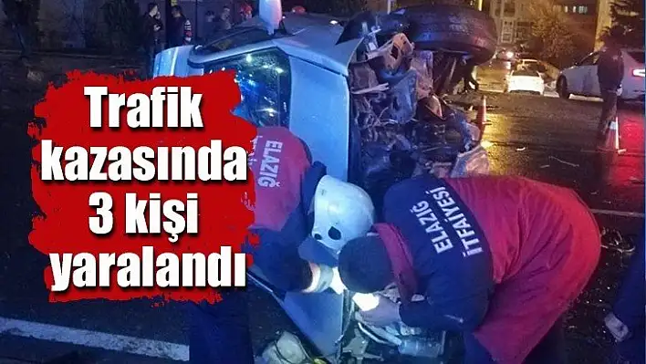 Trafik kazasında 3 kişi yaralandı