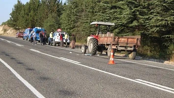 Kütahya'da traktörden düşen yaşlı adam öldü