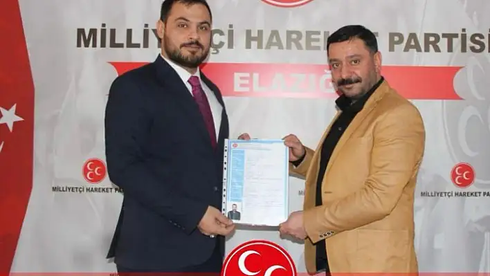 Ünal Er, MHP Elazığ Belediye Meclis Üyeliği başvurusunu yaptı