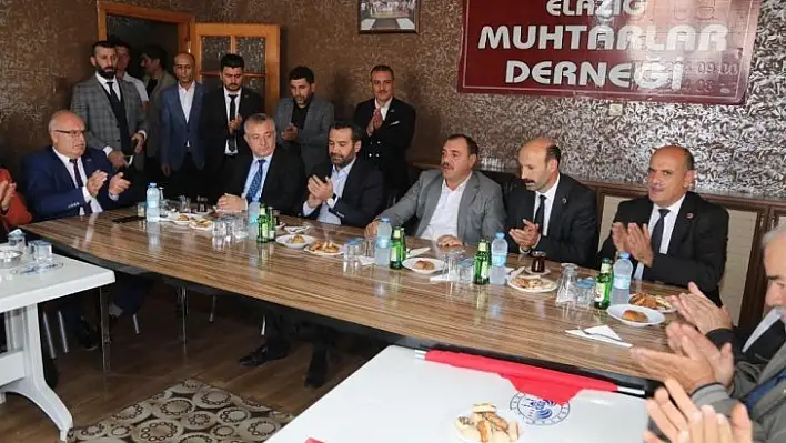 Vali Kaldırım ve Başkan Şerifoğullları, muhtarlarla bir araya geldi