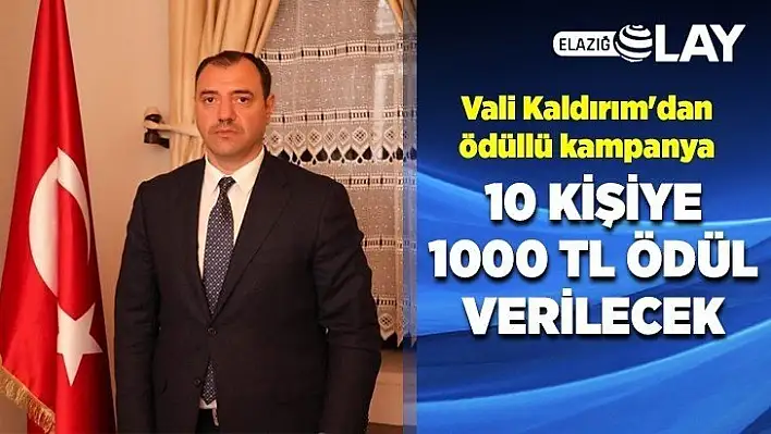 Vali Kaldırım'dan ödüllü kampanya 