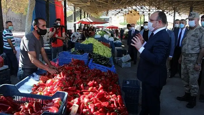 Vali Yırık denetimde uyardı, izole haldeyken dışarı çıkanlar yurda yerleştirilecek