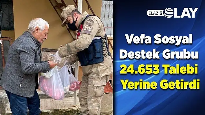 Vefa Sosyal Destek Grubu 24.653 Talebi Yerine Getirdi