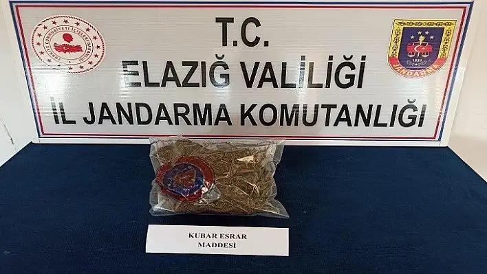 Yolcunun çantasında esrar ele geçirildi