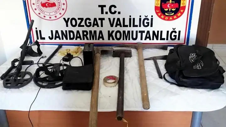 Sorgun'da kaçak kazı operasyonu
