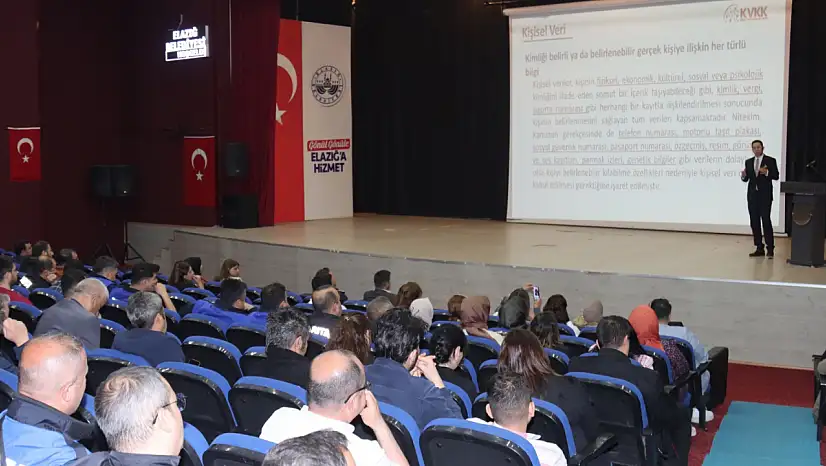 Elazığ Belediyesi Personeline Yönelik KVKK semineri verildi