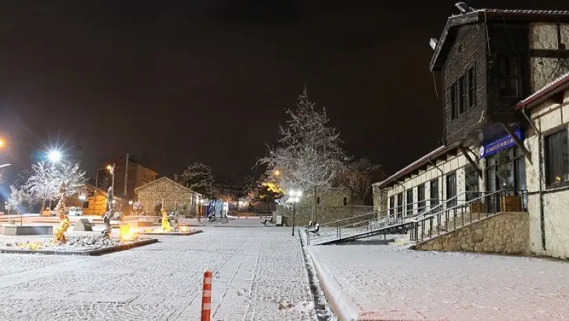 Karla kaplanan Harput'ta görsel şölen