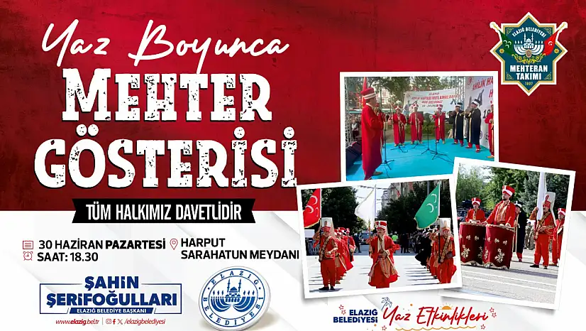 Yaz Etkinliklerinde, Mehteran Konseri düzenlenecek