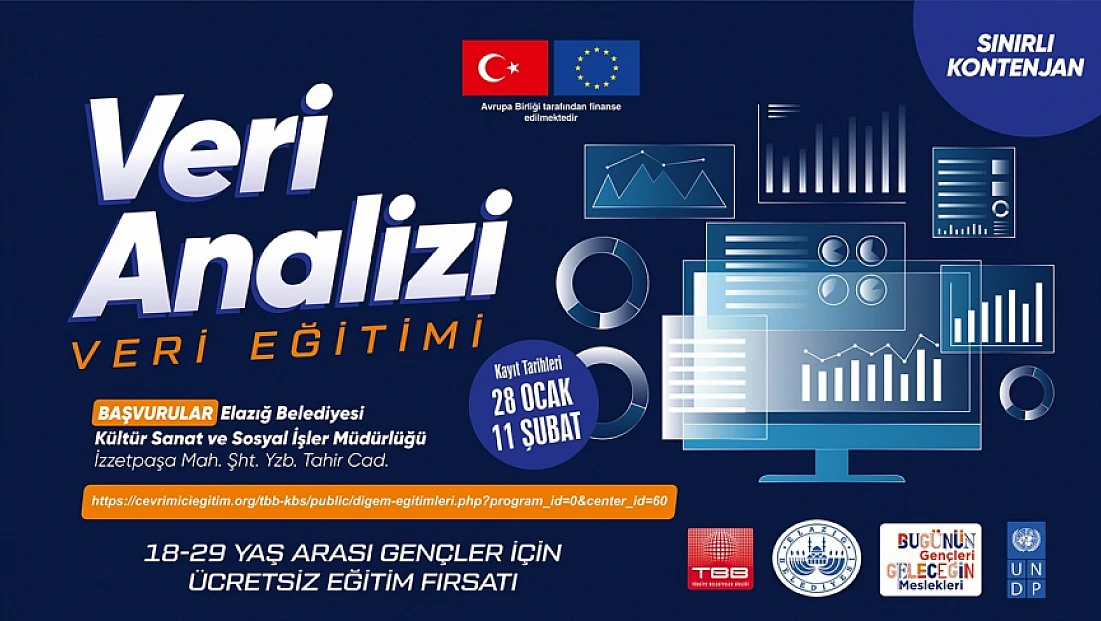 ‘E-Ticaret ve Veri Analizi’ eğitimleri için ücretsiz başvurular başladı
