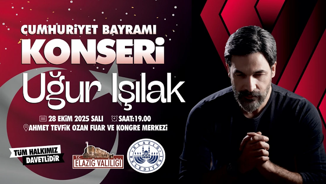 Elazığ, Cumhuriyet’in 102. yılını coşkuyla kutluyor