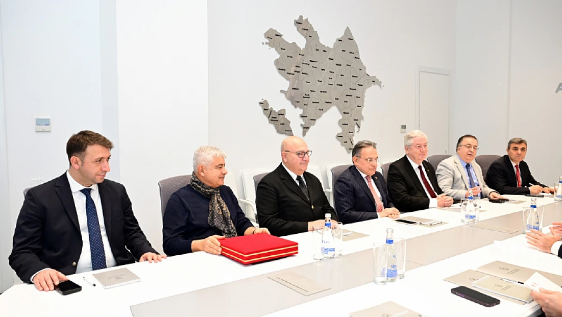 Elazığ heyetinden Azerbaycan Kültür Bakan Yardımcısı Adil Kerimli’ye ziyaret