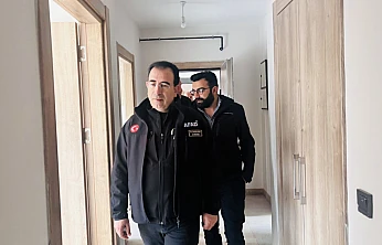 AFAD Müdürü Giyik, tamamlanma aşamasındaki konutları inceledi