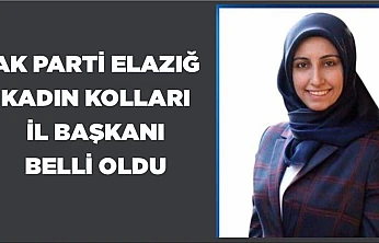 AK Parti Elazığ İl Kadın Kolları Başkanı belli oldu!