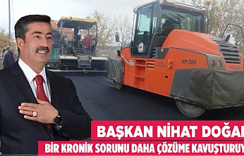 Başkan Nihat Doğan, bir kronik sorunu daha çözüme kavuşturuyor