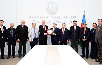 Elazığ heyetinden Azerbaycan Kültür Bakan Yardımcısı Adil Kerimli'ye ziyaret