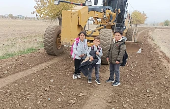 Elazığ İl Özel İdaresi'nden öğrenci servis güzergâhında yol güvenliği çalışması