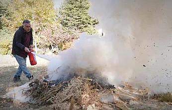 Elazığ İtfaiyesinden özel bireylere eğitim