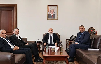 Milletvekili Nazırlı ve Belediye Başkanlarından, Bakan Yardımcısı Sağlam'a ziyaret