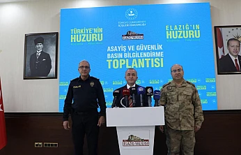Vali Hatipoğlu: Elazığ'ın huzuru için ekipler seferber
