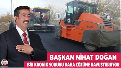 Başkan Nihat Doğan, bir kronik sorunu daha çözüme kavuşturuyor