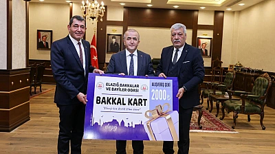 Elazığ Bakkallar Odası'ndan Vali Hatipoğlu'na ziyaret