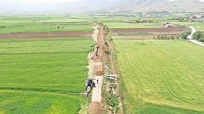 Uluova Sulama Projesi'nde çalışmalar aralıksız sürüyor