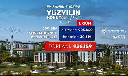 Yüzyılın konut projesine ilk günde rekor katılım