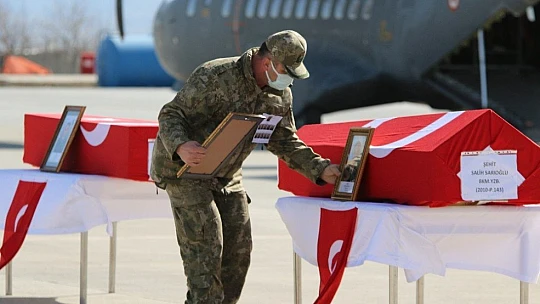 11 şehit Elazığ'dan törenle Ankara'ya uğurlandı