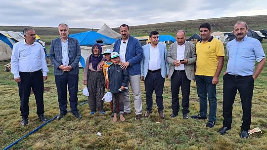 Karahan, yayladaki üreticileri ziyaret etti
