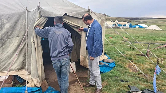 Karahan, yayladaki üreticileri ziyaret etti