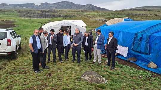 Karahan, yayladaki üreticileri ziyaret etti