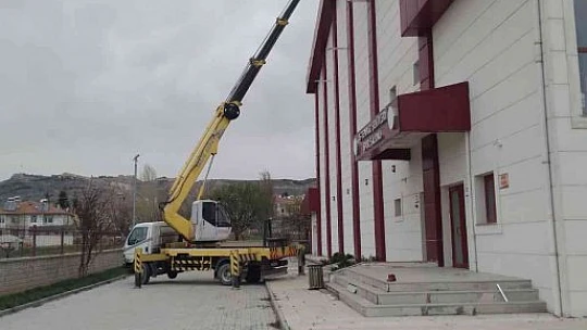 15 Temmuz Şehitleri Spor Salonunda bakım onarım çalışmaları