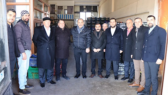 Başkan Alan, Sebze Halini ziyaret etti