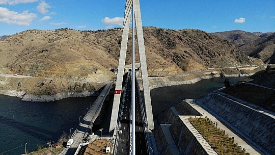 2 bin 400 metre tünelle bağlanan Kömürhan Köprüsü açılışa hazır