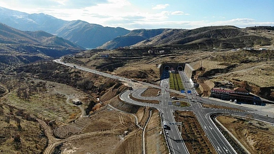 2 bin 400 metre tünelle bağlanan Kömürhan Köprüsü açılışa hazır