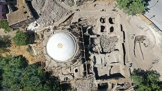 387 yıllık Hoca Hasan Hamamında restorasyon çalışmaları sürüyor