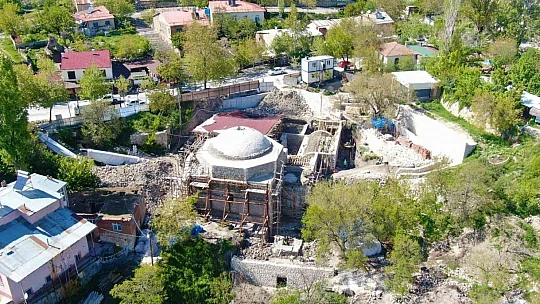 388 yıllık Hoca Hasan Hamamı'nda restorasyon çalışmaları başladı