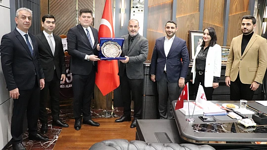 Özbekistan Heyetinden Başkan Alan'a ziyaret