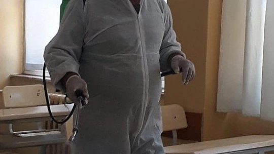 Okullarda Temizlik ve Dezenfektasyon Çalışması Yapıldı