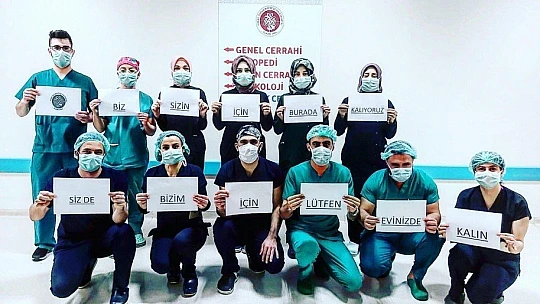 Sağlık çalışanlarından 'evde kal' çağrısı