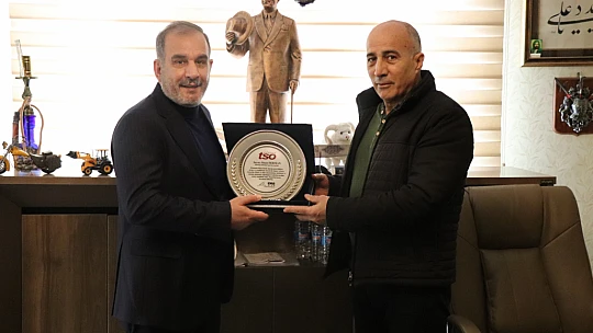 Başkan Alan, Elazığ OSB'deki firmalar ile OSB Başkanı Öztürk'ü ziyaret etti