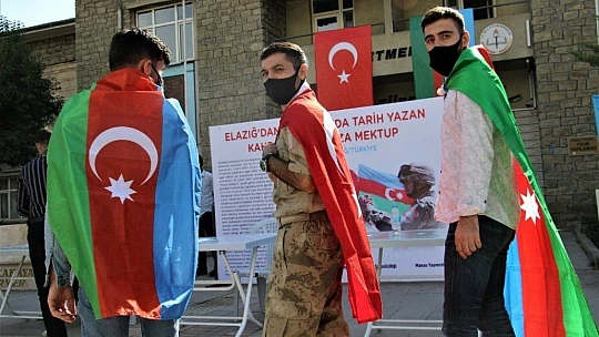 Azerbaycanlı çocuktan cephedeki babasına mektup