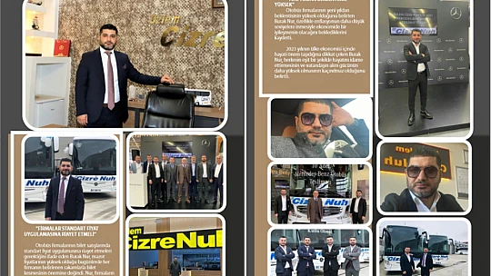 Burak Nur: Özlem Cizre Nuh Otobüs İşletmeciliği istikrarlı büyümesini sürdürüyor