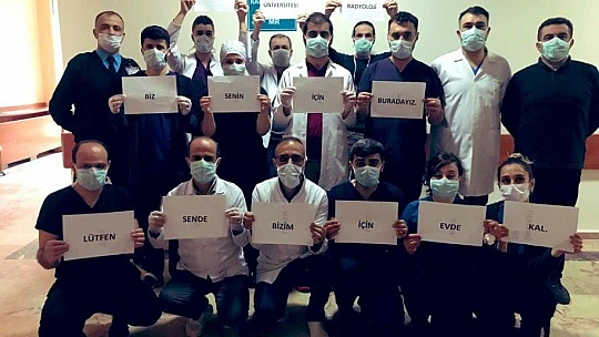 Sağlık çalışanlarından 'evde kal' çağrısı