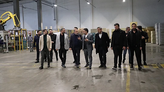 Başkan Alan, Elazığ OSB'deki firmalar ile OSB Başkanı Öztürk'ü ziyaret etti
