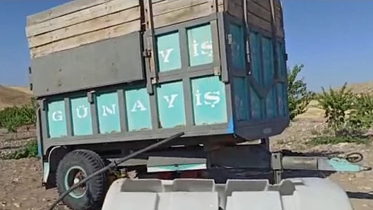 Bahçe içerisindeki römorku çaldılar