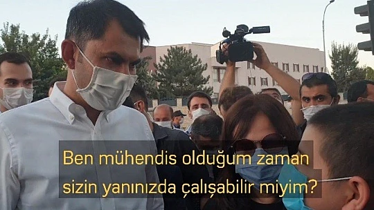 Bakan Kurum ile Emre'nin gülümseten diyaloğu: 'Söz mü? Söz'