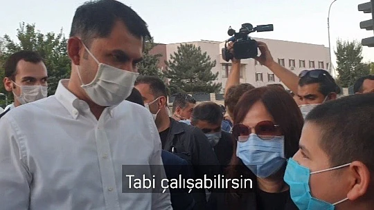 Bakan Kurum ile Emre'nin gülümseten diyaloğu: 'Söz mü? Söz'
