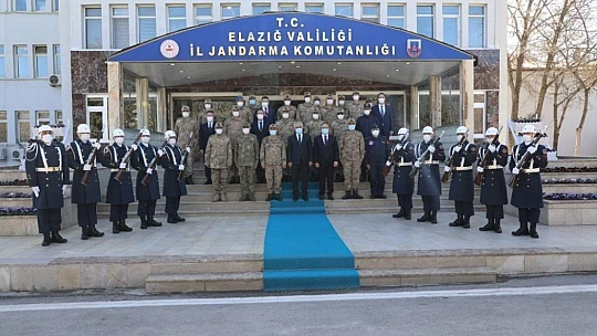 Bakan Yardımcısı Ersoy ve Jandarma Komutanı Çetin Elazığ'da
