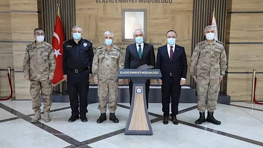 Bakan Yardımcısı Ersoy ve Jandarma Komutanı Çetin Elazığ'da